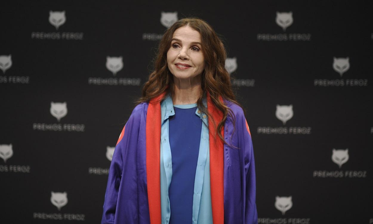 La actriz Victoria Abril en la presentación de los premios Feroz. EP