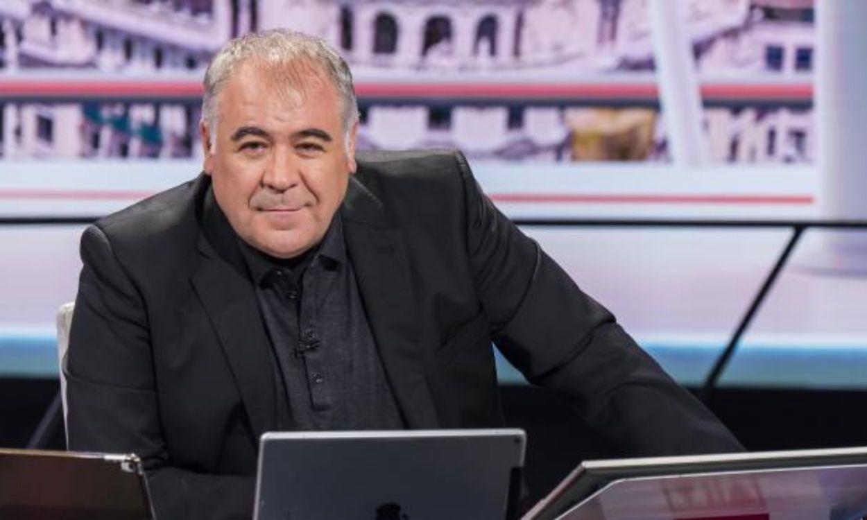 Antonio García Ferreras en el plató de 'Al Rojo Vivo', en La Sexta.