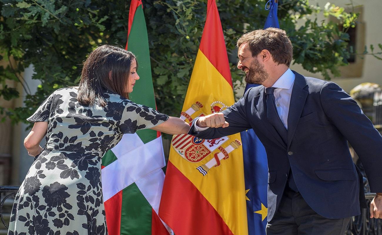 Pablo Casado e Inés Arrimadas en una imagen de archivo. EP