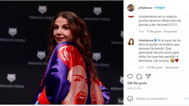 Mensaje de Loles León en el post de Piti Alonso Mensaje de Loles León en el post de Piti Alonso