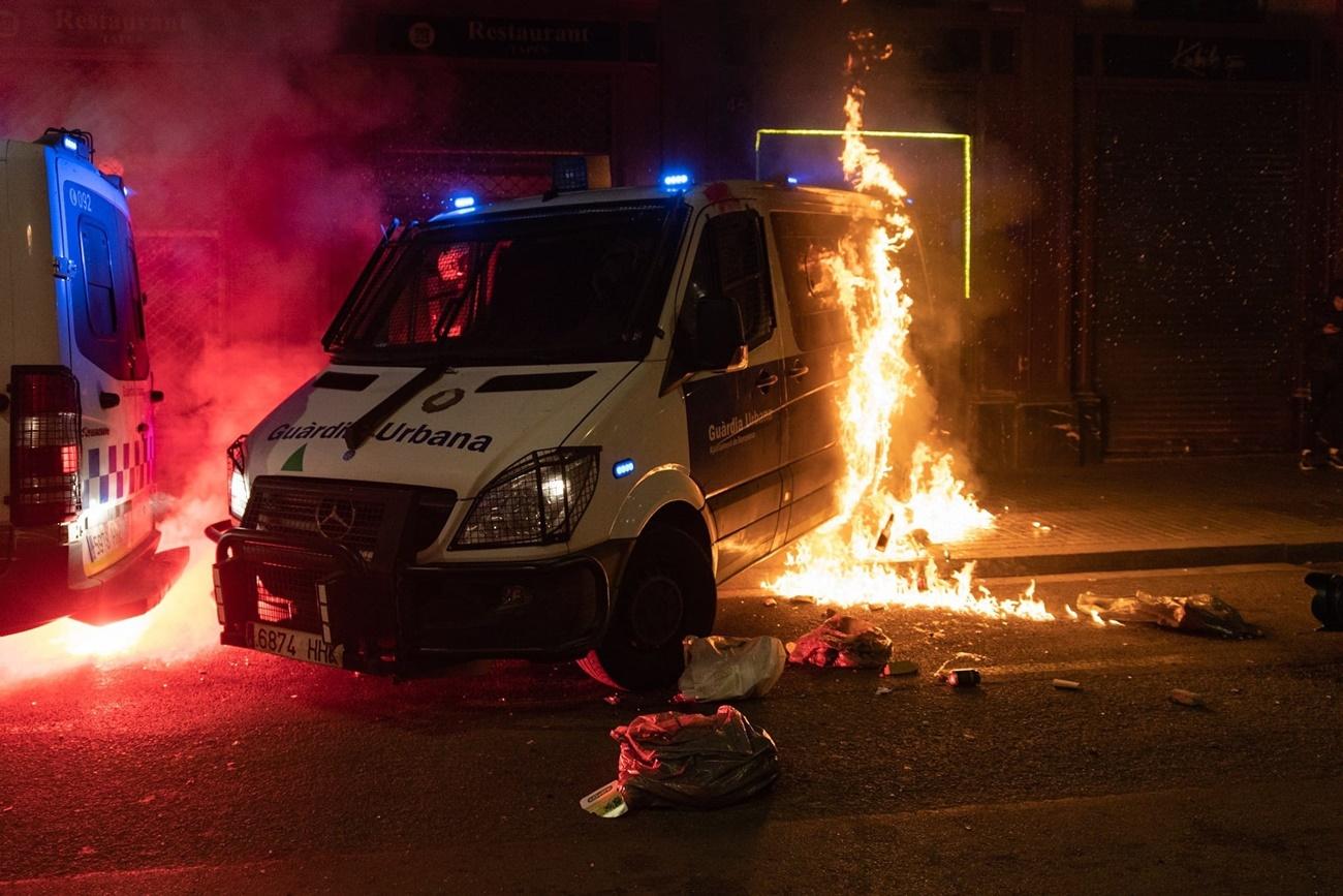 Nuevos disturbios en Barcelona