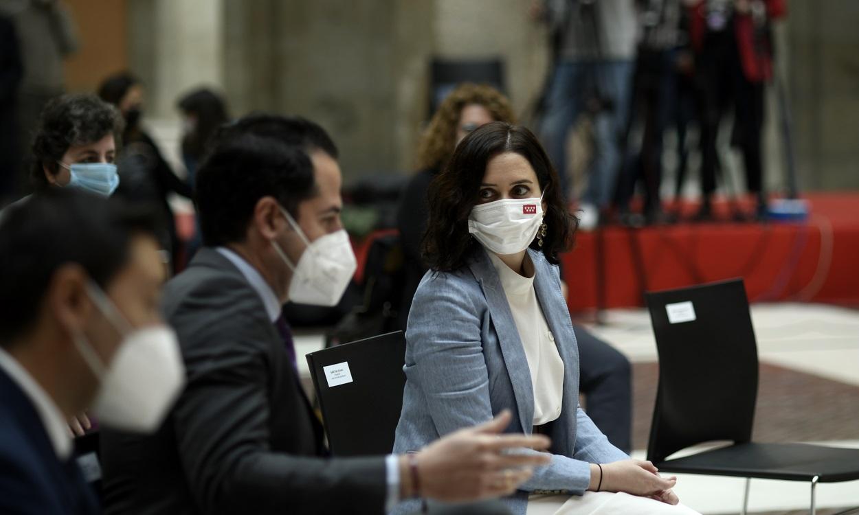 El vicepresidente de la Comunidad de Madrid, Ignacio Aguado y la presidenta de la Comunidad de Madrid, Isabel Díaz Ayuso. EP