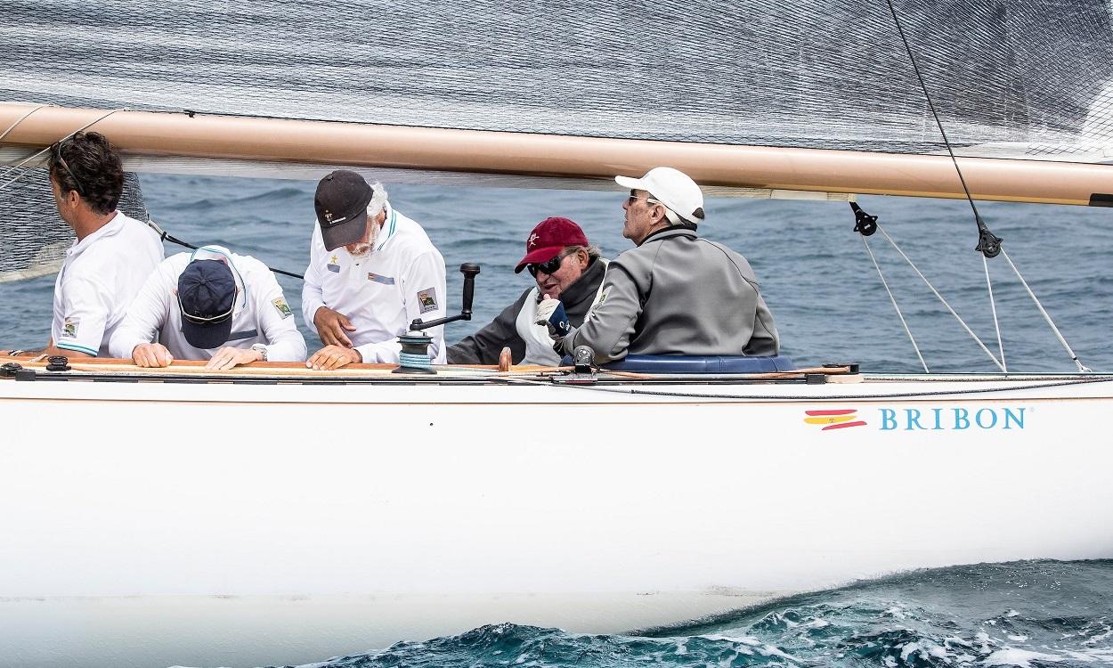 Juan Carlos I participa en una regata en Sanxenxo en 2019. EP
