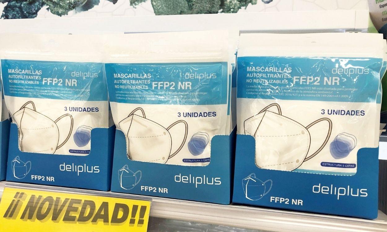 Mercadona comienza a comercializar sus mascarillas FFP2 contra el coronavirus. EP