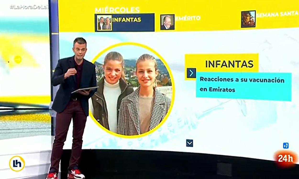 TVE confunde a las infantas con las hermanas del rey Felipe VI