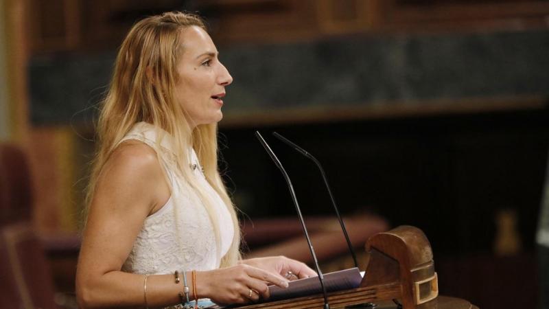 La diputada de Vox Patricia de las Heras interviene en una sesión plenaria en el Congreso de los Diputados. EP