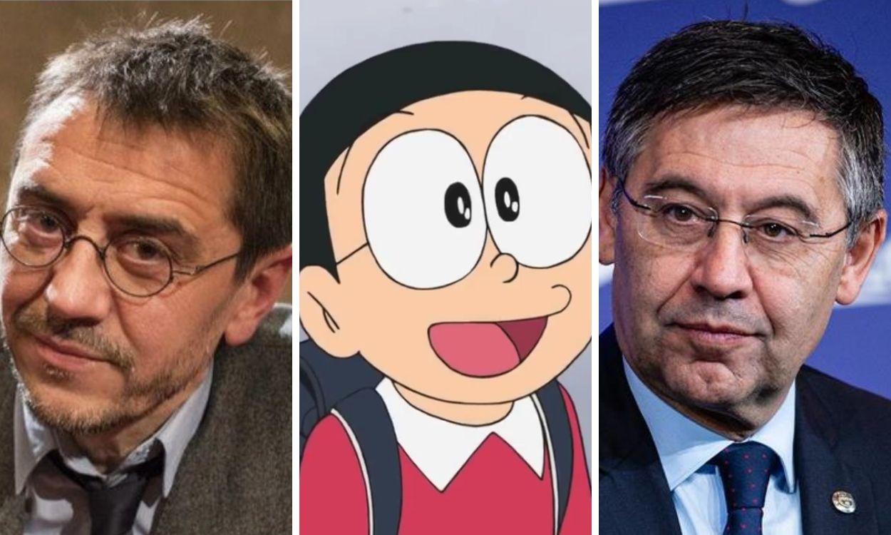 Juan CarlosMonedero, Nobita y Josep María Bartomeu