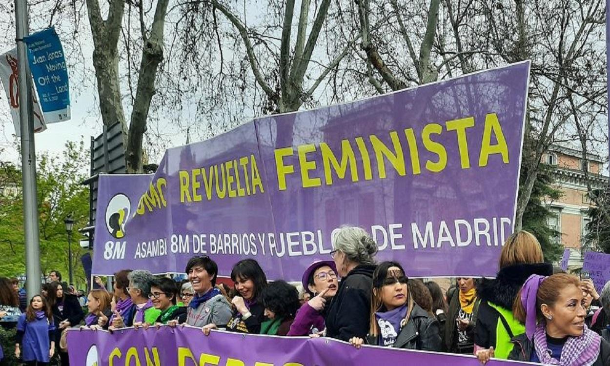 Asistentes a una manifestación del 8M