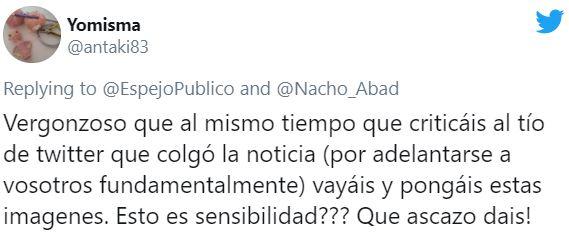 Tuit 2 sobre el vídeo de Espejo Público Tuit 2 sobre el vídeo de Espejo Público