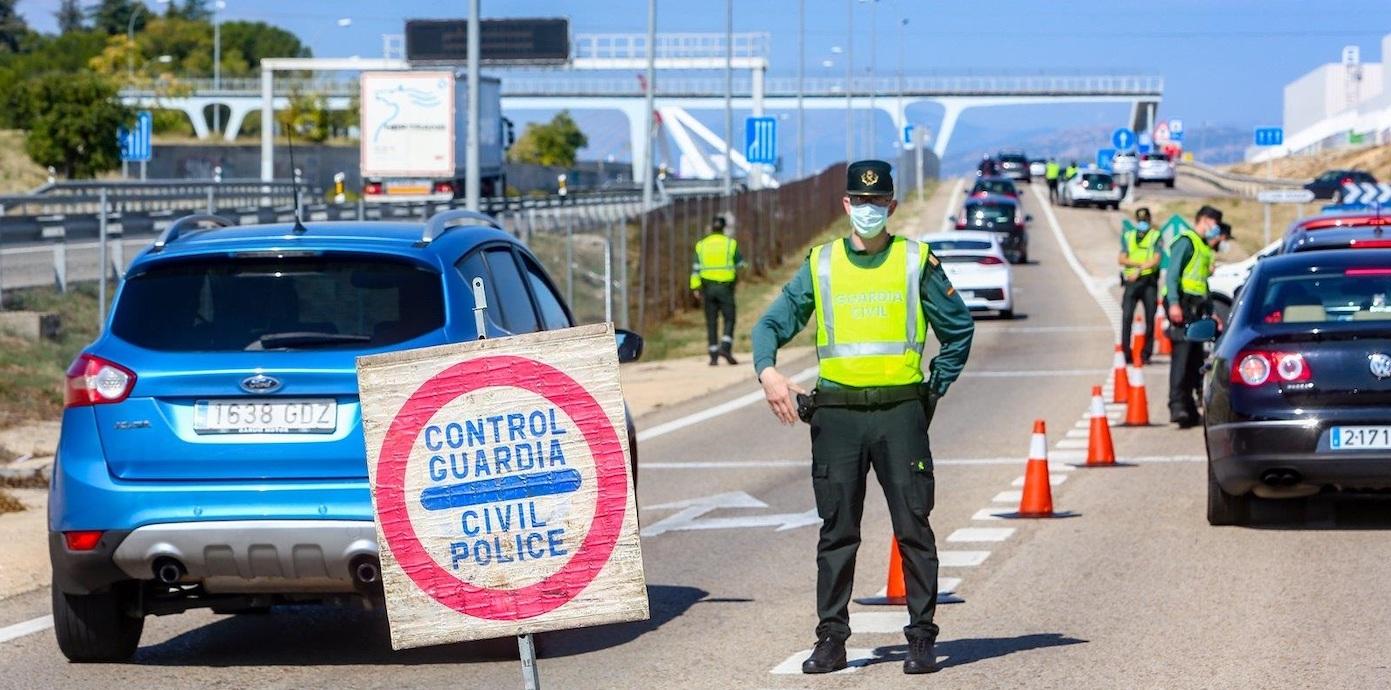 Control de la Guardia Civil en el estado de alarma. EP