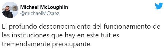 Un usuario critica a Ayuso Un usuario critica a Ayuso