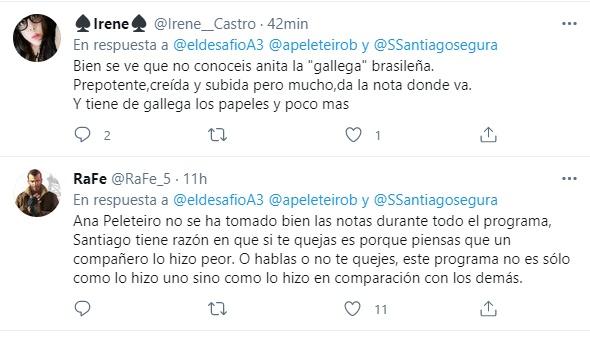 Críticas a Ana Peleteiro Críticas a Ana Peleteiro