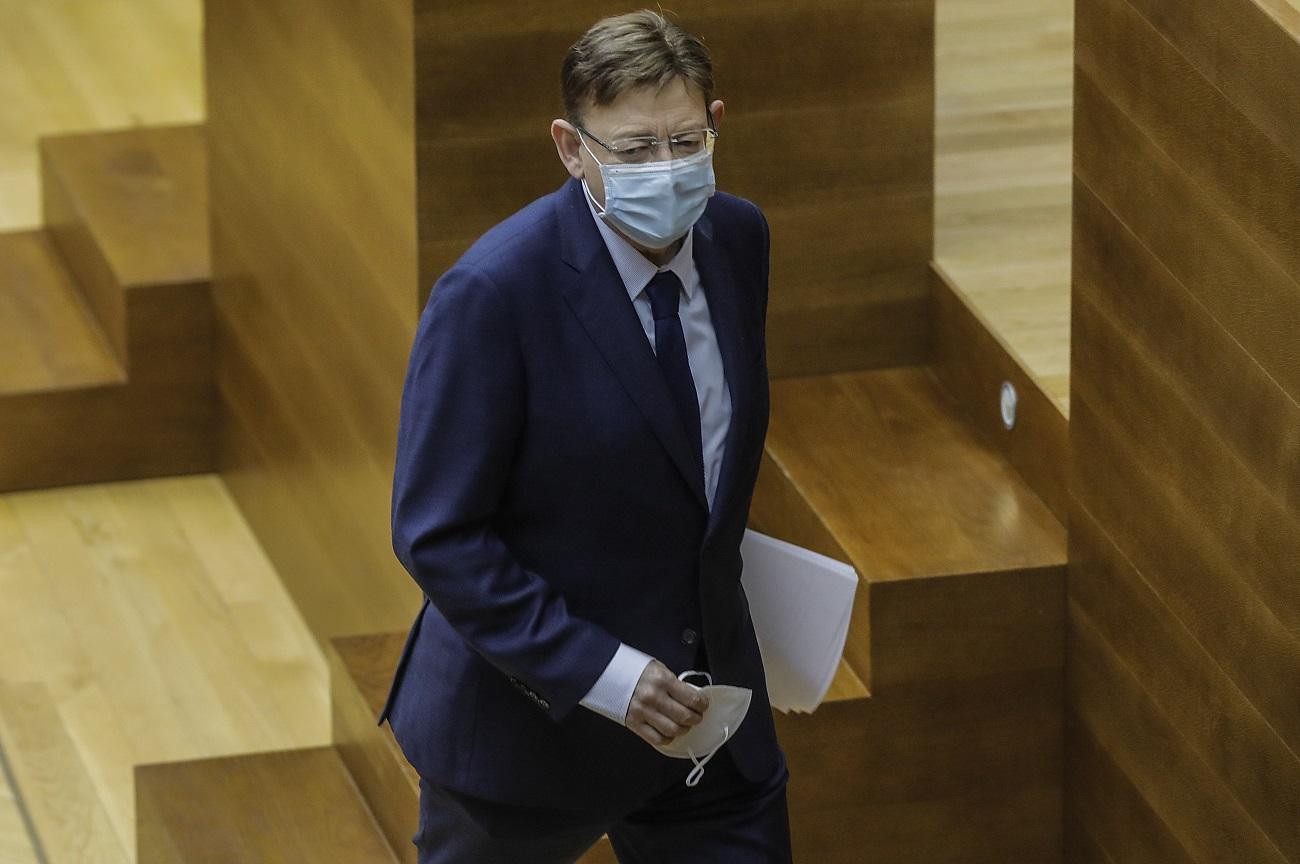 El presidente de la Generalitat, Ximo Puig, en un pleno en las Cortes Valencianas. Fuente: Europa Press.