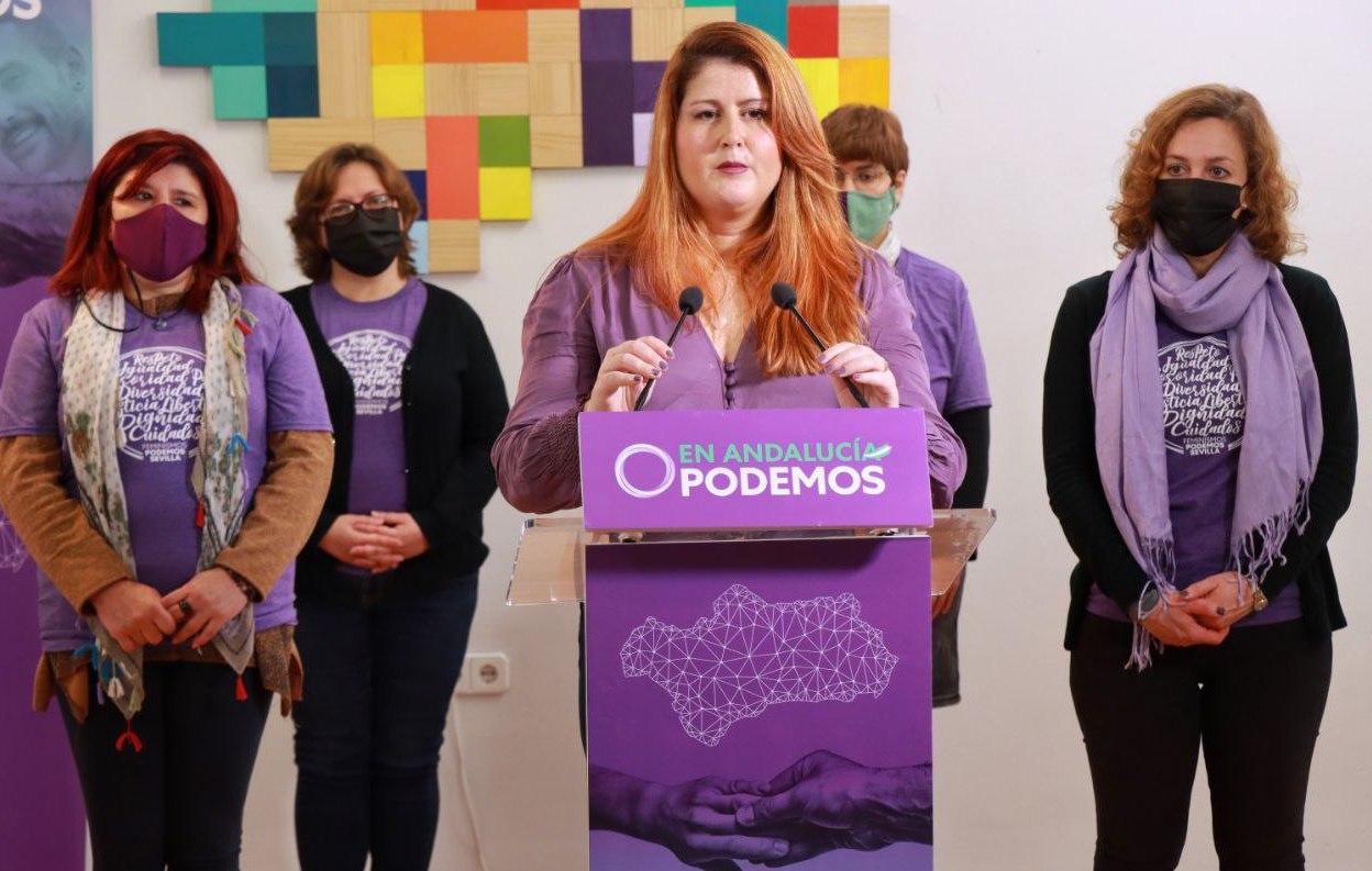 La coportavoz de Podemos Andalucía, Susana Serrano .