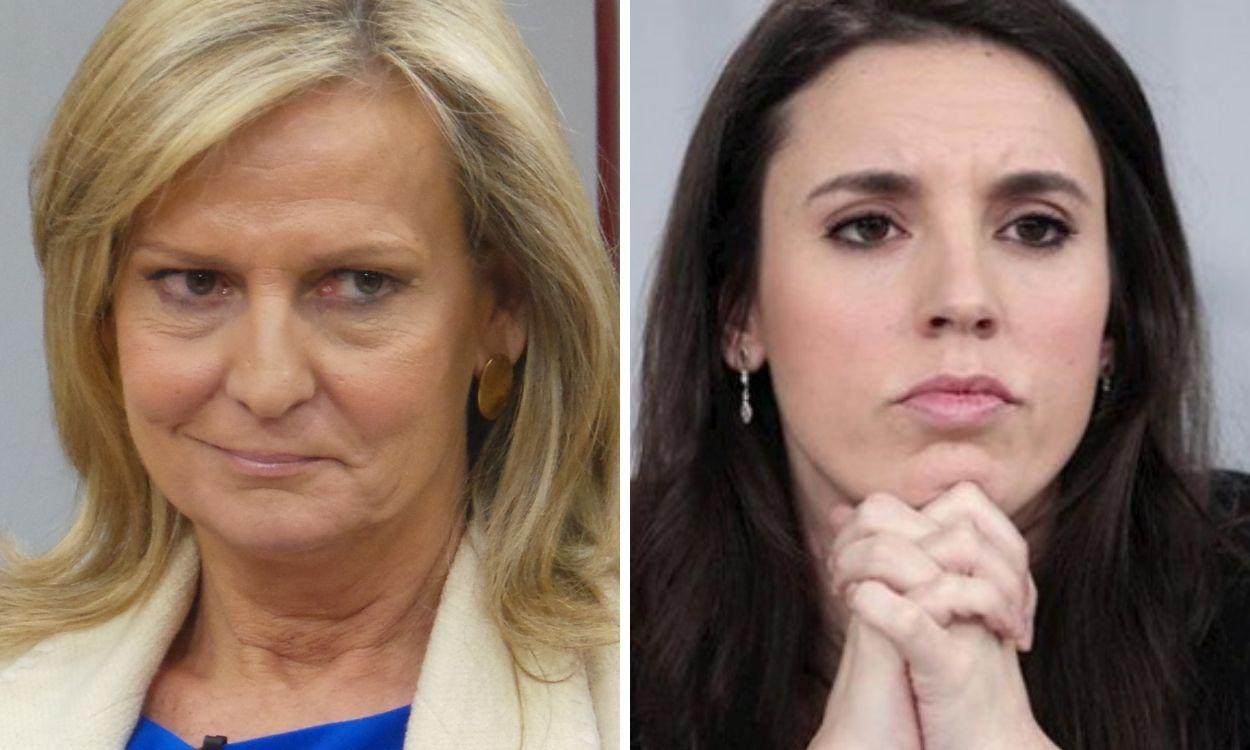 Isabel San Sebastián e Irene Montero