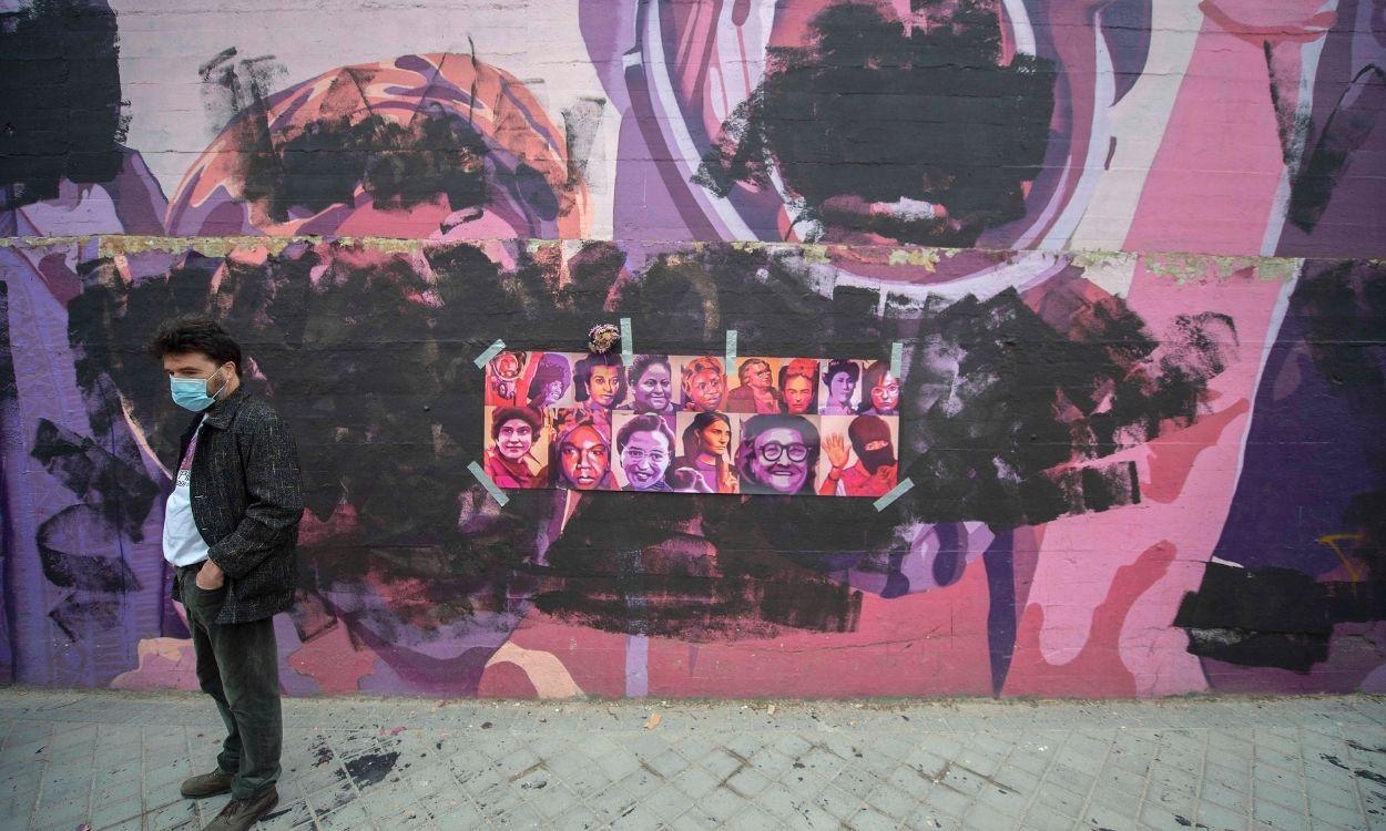 Mural feminista de Ciudad Lineal (Madrid). EP