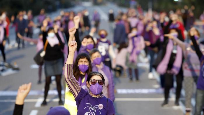En directo: última hora de las manifestaciones feministas del 8 de marzo