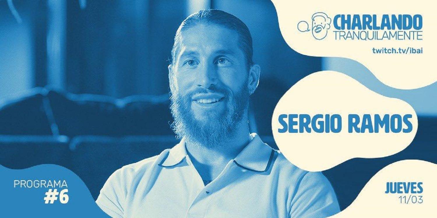 Sergio Ramos (Real Madrid) será el próximo invitado de Charlando Tranquilamente