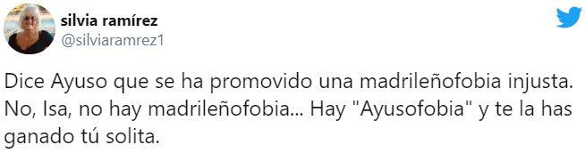Tuit sobre la ayusofobia Tuit sobre la ayusofobia