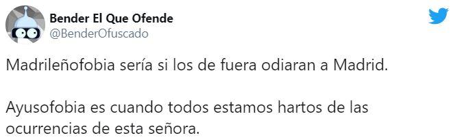 tuit sobre la ayusofobia 2 tuit sobre la ayusofobia 2