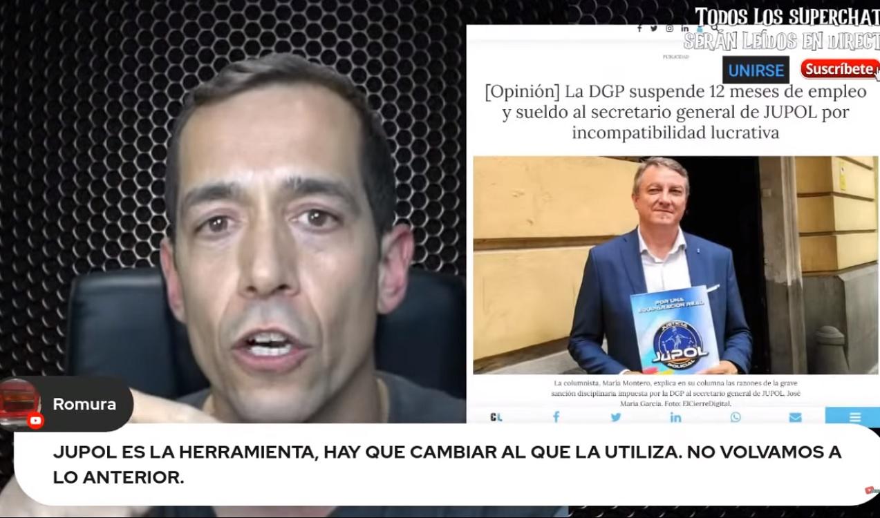 El exportavoz de Jusapol Alejandro León en su canal de Youtube