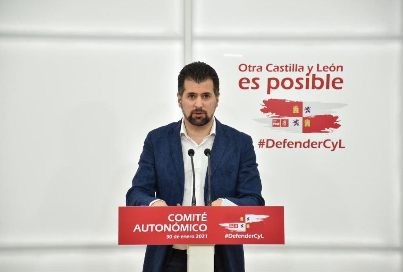 El secretario general del PSOE de Castilla y León, Luis Tudanca. Europa Press.
