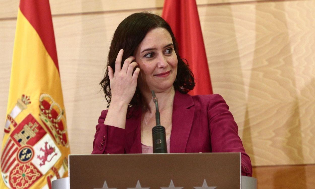 La presidenta de la Comunidad de Madrid, Isabel Díaz Ayuso