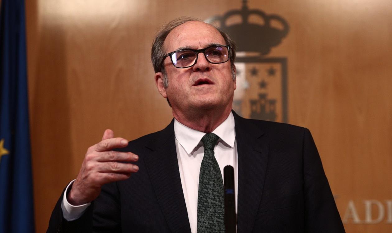 El portavoz del PSOE, Ángel Gabilondo, en la Asamblea de Madrid . EP