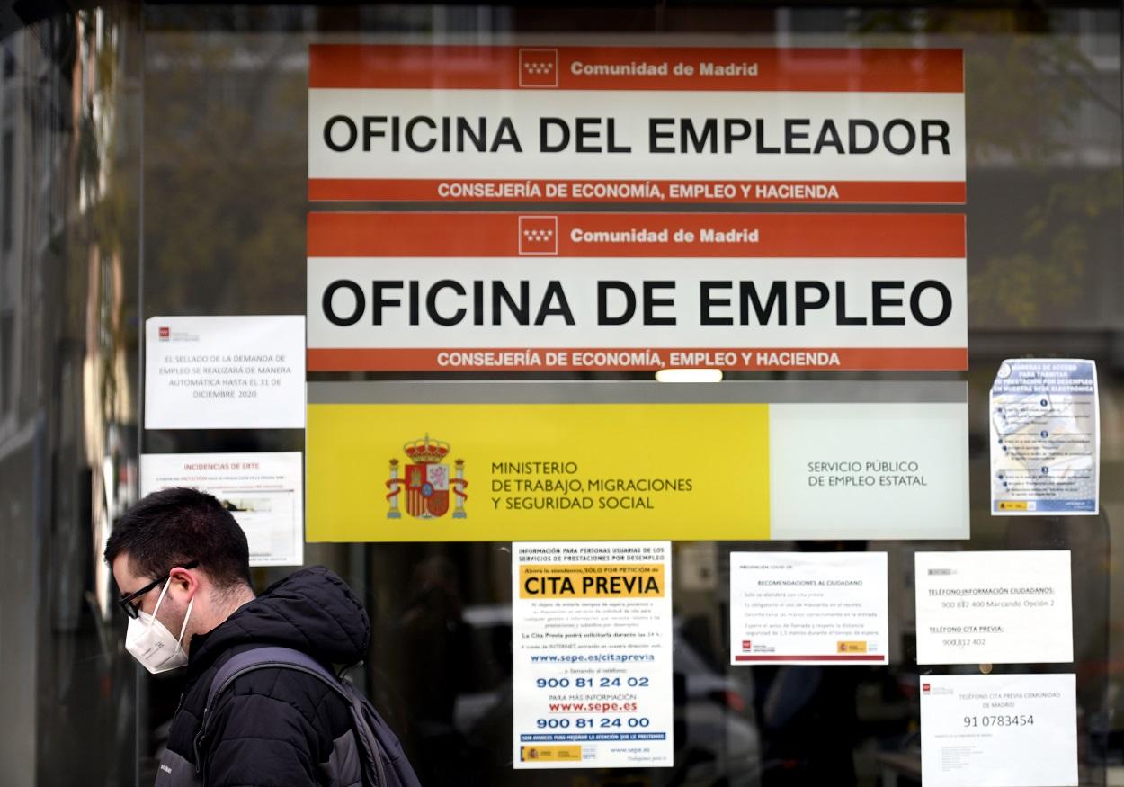 Oficina del SEPE en la Comunidad de Madrid. Europa Press