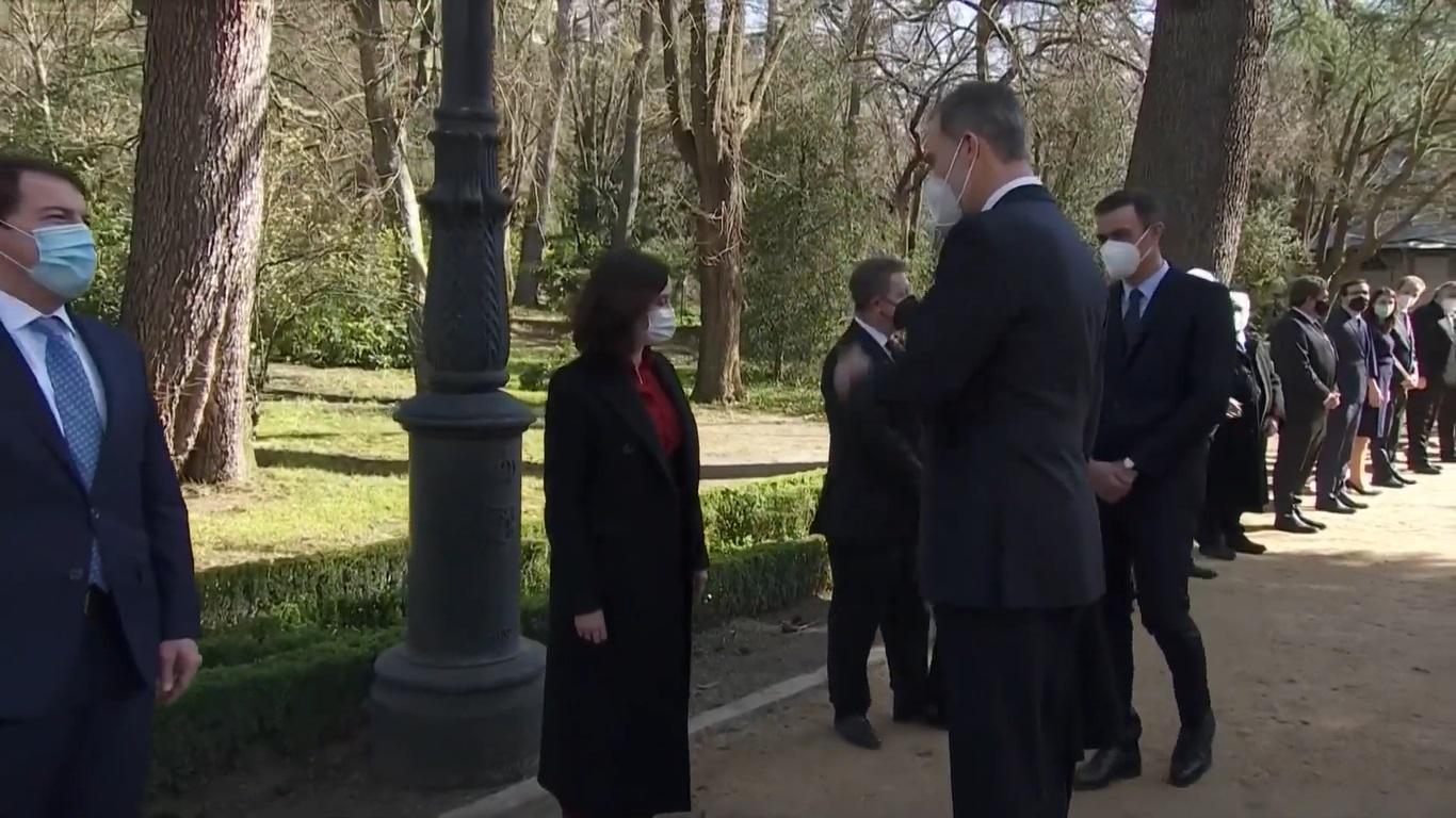 Isabel Díaz Ayuso y Felipe VI