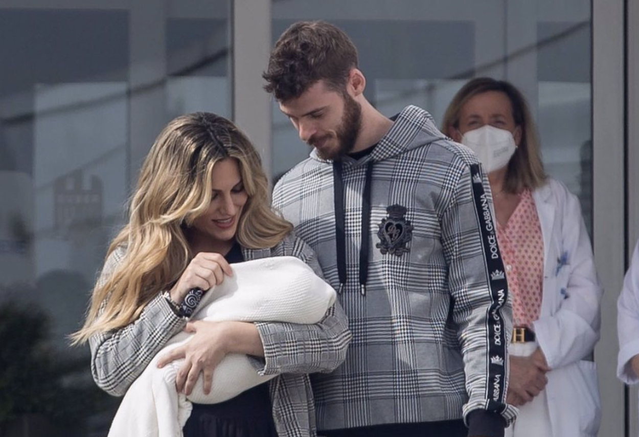 Edurne posa junto a David de Gea y su hija