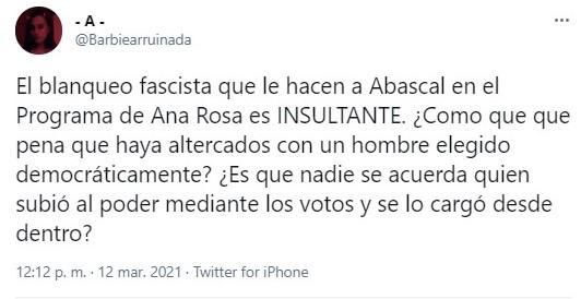 Reacciones Ana Rosa   Abascal