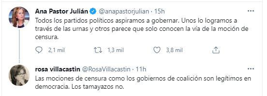 Respuesta de Rosa Villacastín a Ana Pastor