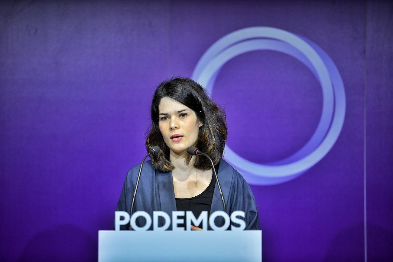 La portavoz de Podemos en la Comunidad de Madrid, Isa Serra, en una imagen de archivo. Fuente: Europa Press.