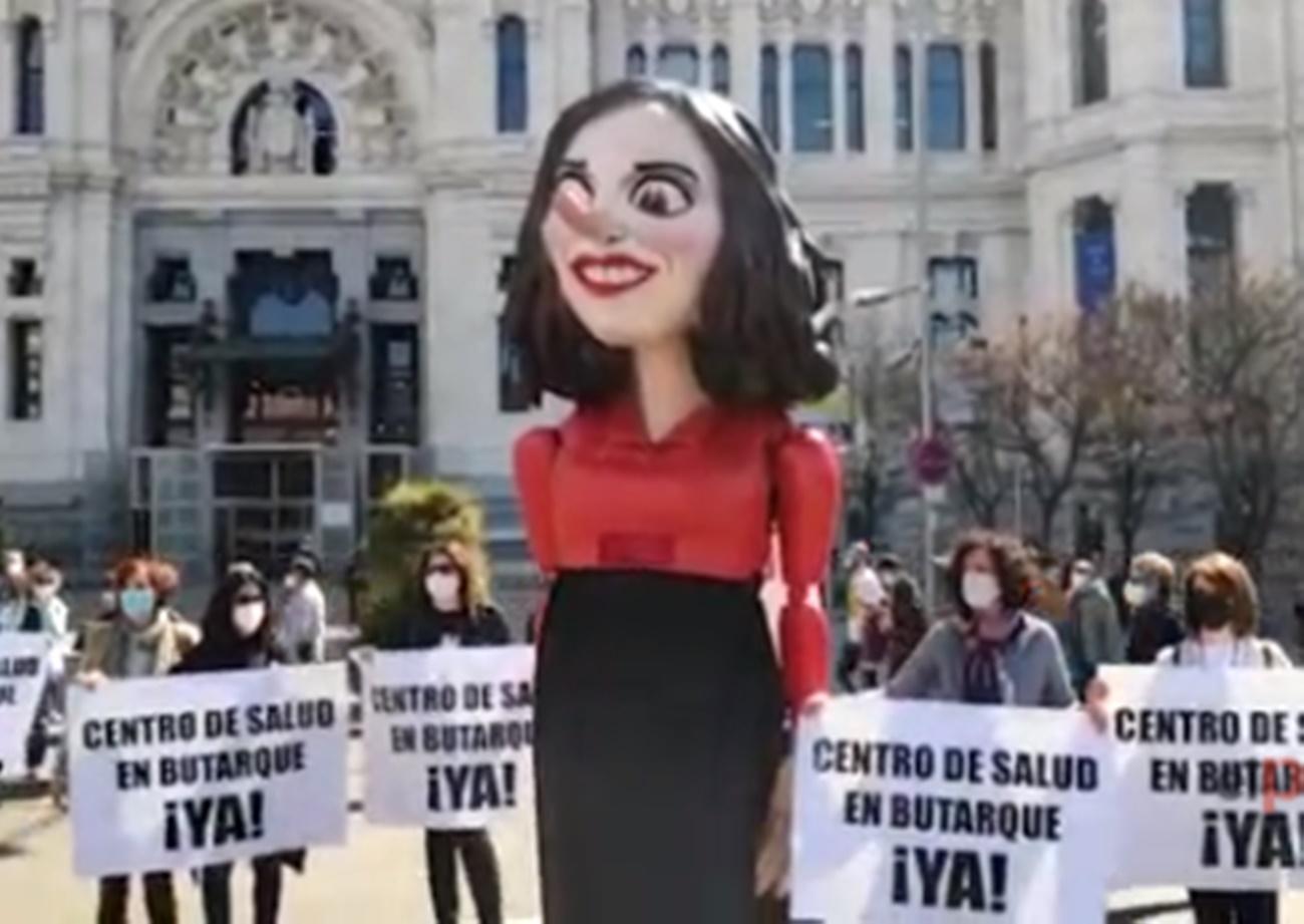 Manifestación de Marea Blanca en Madrid. 