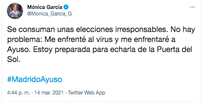 Tuit Mónica García
