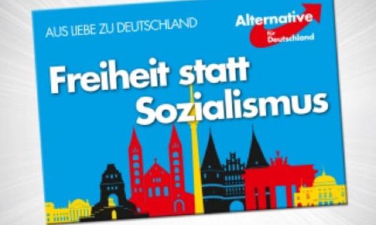 Pegatina del partido neonazi alemán, AfD