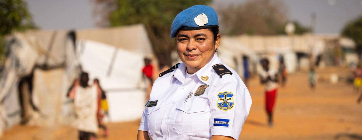 Martina de María Sandoval Linares, oficial de UNPOL, la policía de Naciones Unidas, destinada en Sudán del Sur. Foto: UN