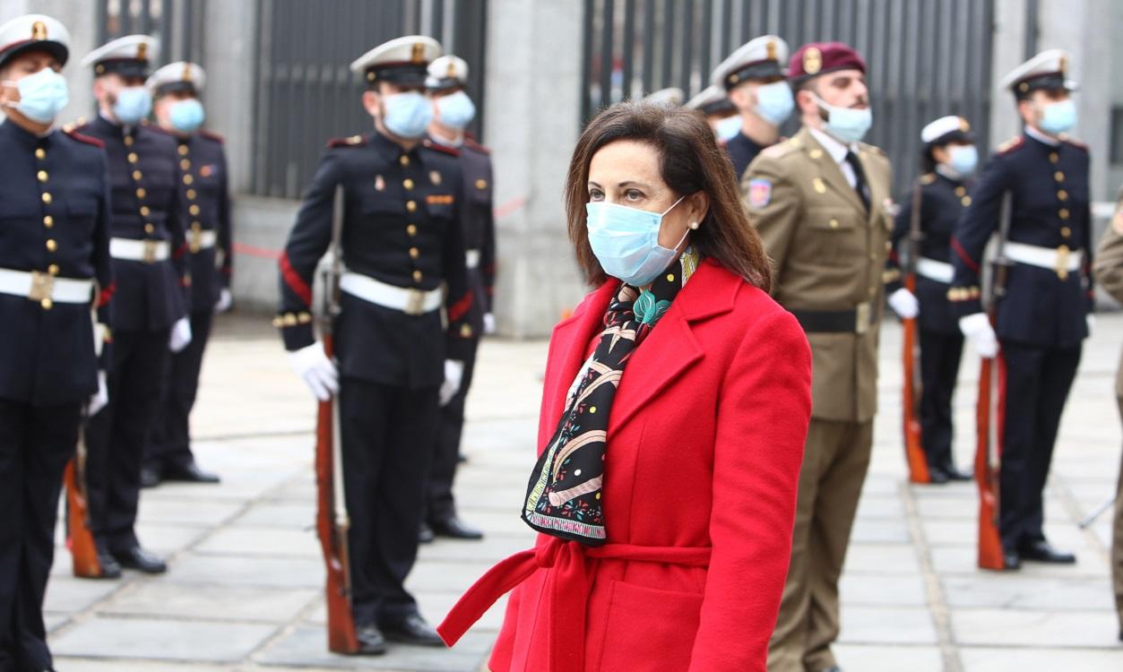 La ministra de Defensa, Margarita Robles, durante el acto del nombramiento del nuevo Jemad. EP