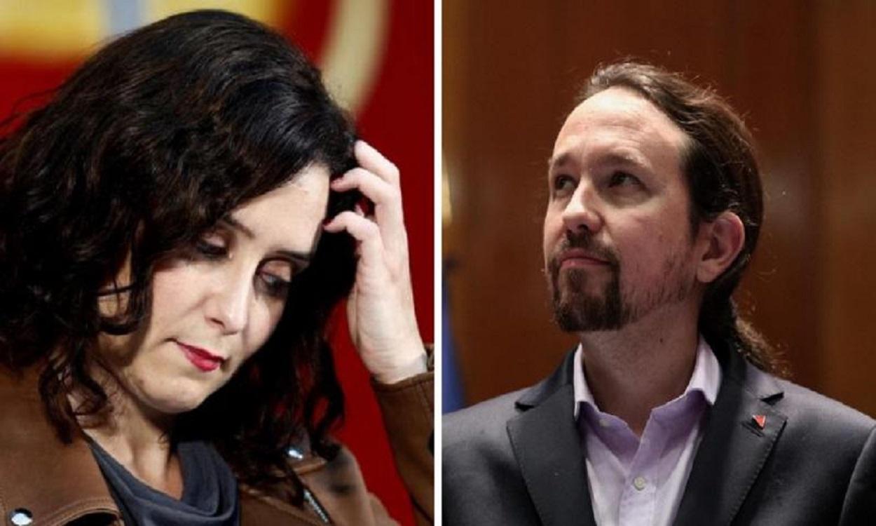 Isabel Díaz Ayuso y Pablo Iglesias