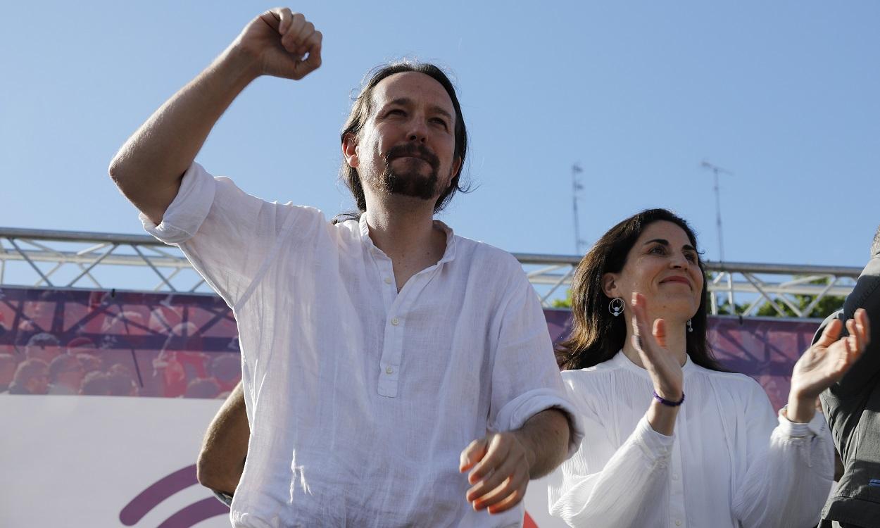 Foto de archivo de Pablo Iglesias participando en un acto de Unidas Podemos en mayo de 2019. EP