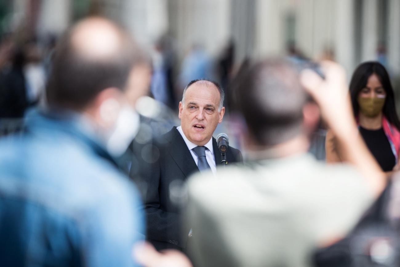 La denuncia por la que los policías arrestaron a Álex Bergantiños partió de Javier Tebas, presidente de LaLiga (Foto: Europa Press).