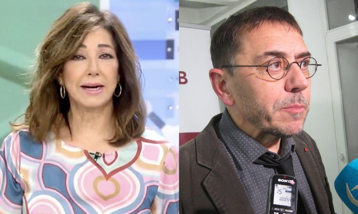 Ana Rosa Quintana y Juan Carlos Monedero.