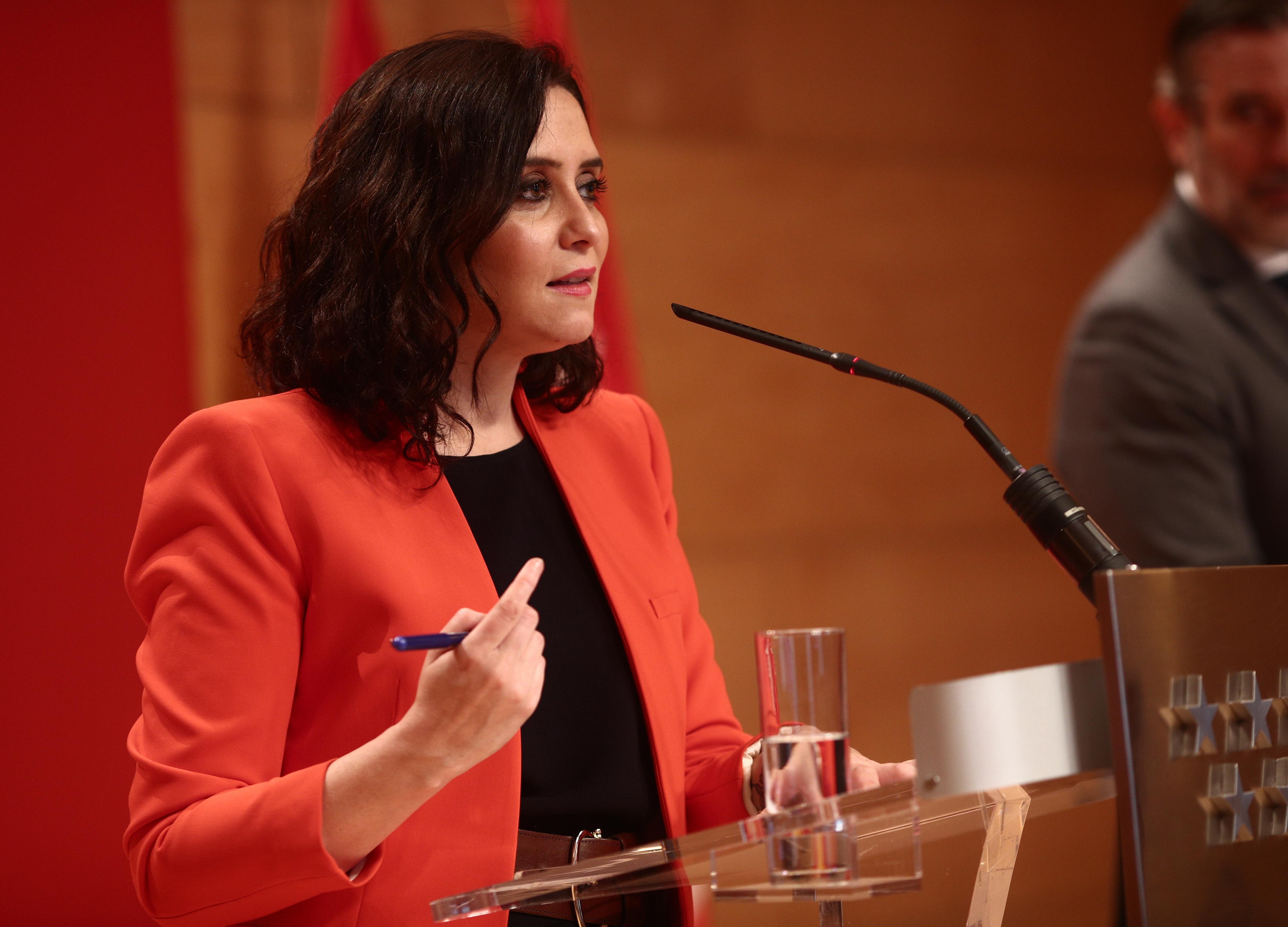 La presidenta madrileña, Isabel Díaz Ayuso. EP