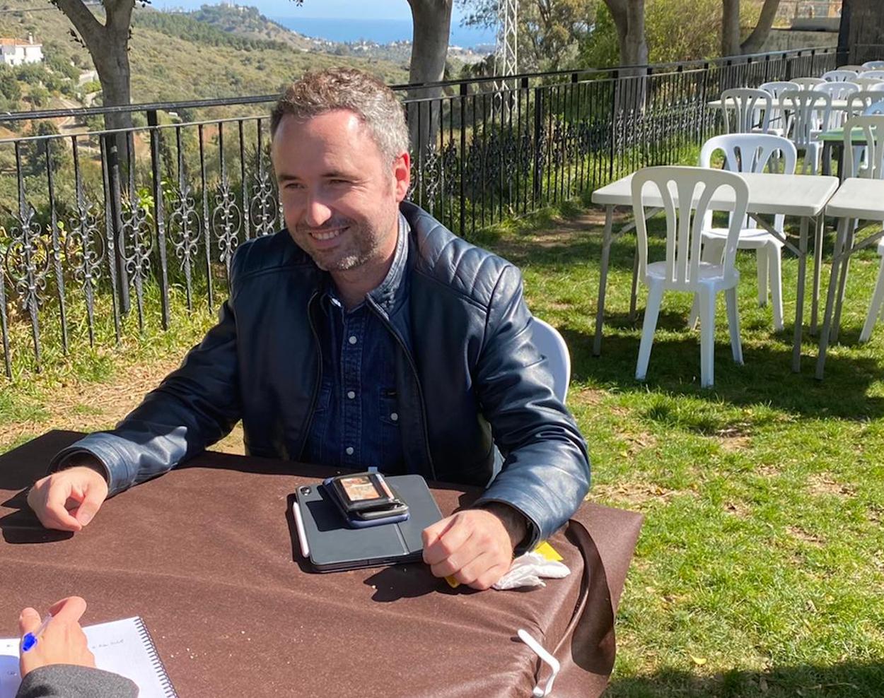 Guillermo Díaz, Ciudadanos, durante la entrevista con ElPlural.com