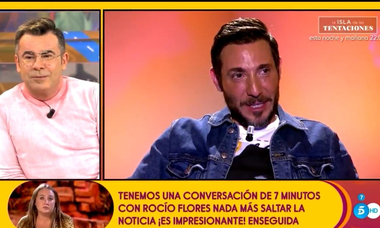 Jorge Javier Vázquez y Antonio David Flores en 'Sálvame'. Mediaset