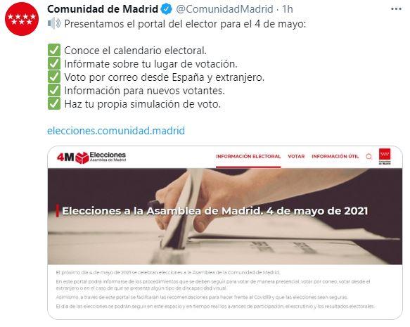 Portal web comunidad madrid