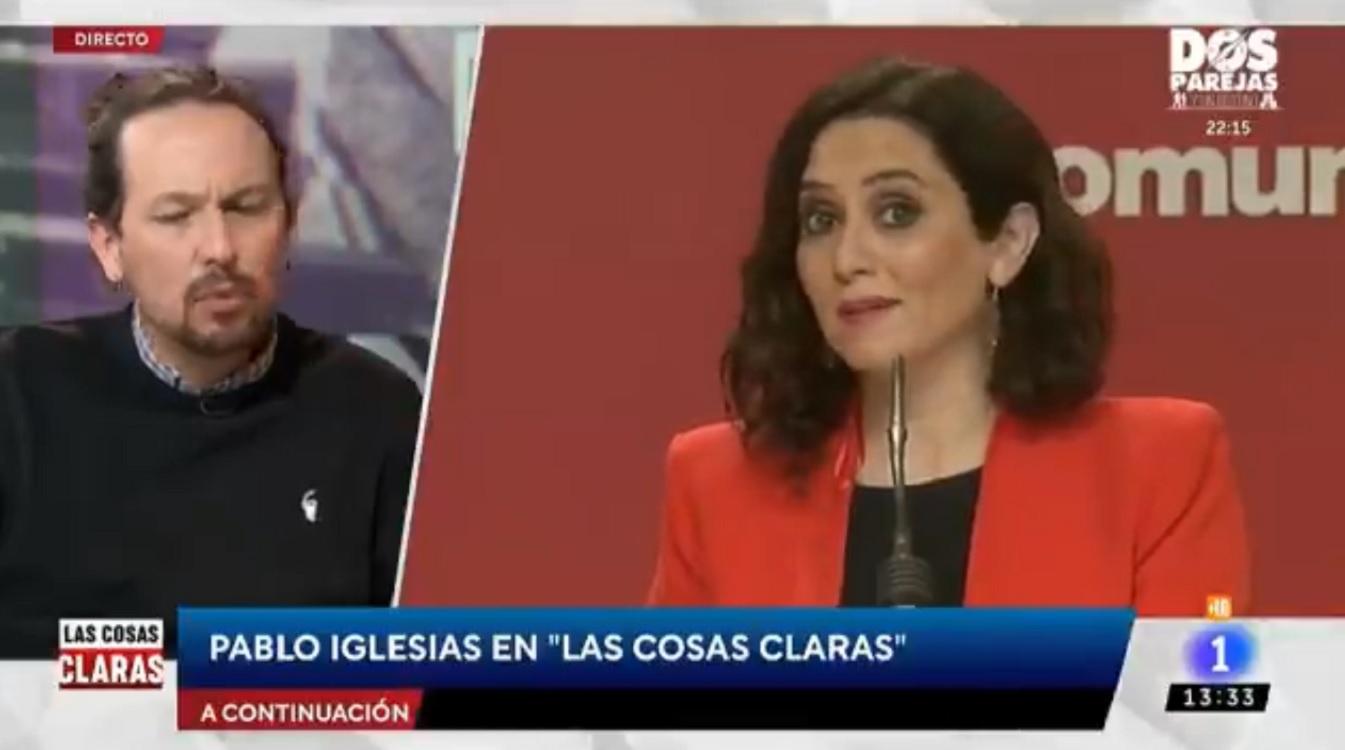 Pablo Iglesias en 'Las cosas claras'. Fuente: RTVE.