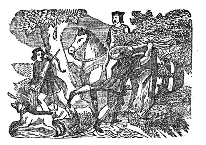 Ilustración en la que se aprecia justo el momento antes de que Alfonso V se lleve un ramazo en toda la cara Ilustración en la que se aprecia justo el momento antes de que Alfonso V se lleve un ramazo en toda la cara