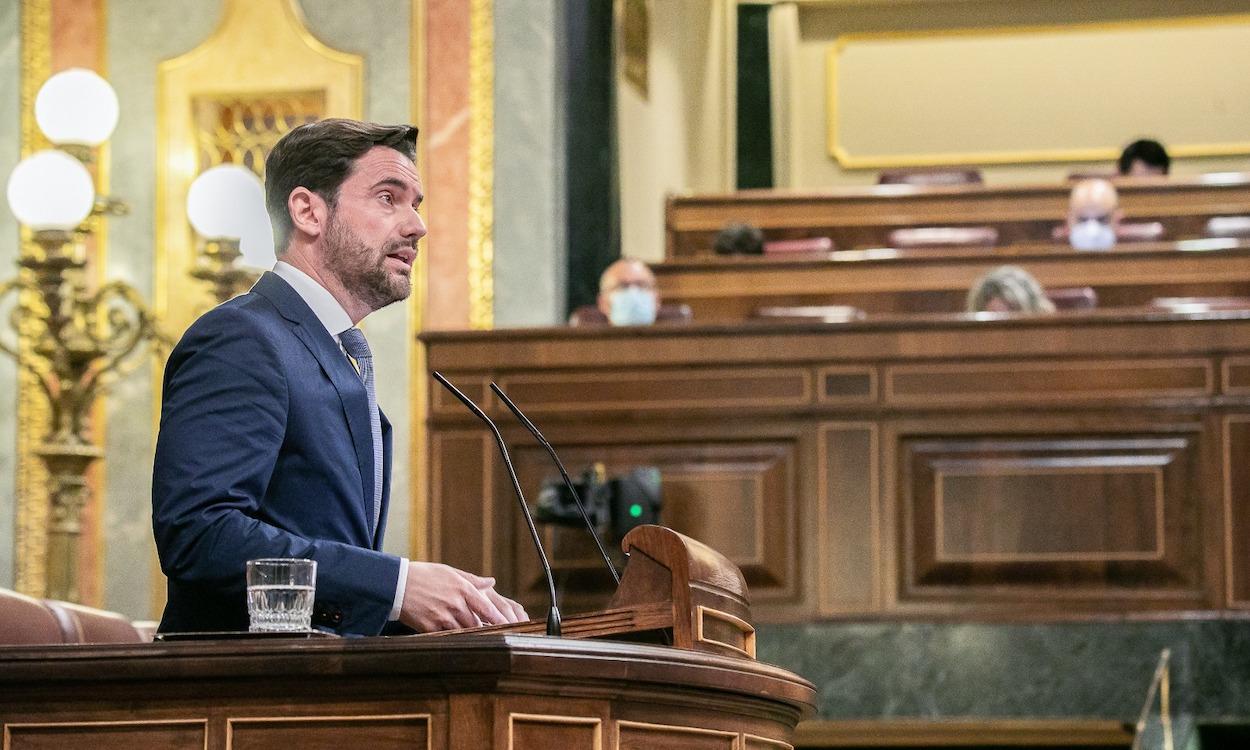 Antidio Fagúndez (PSOE) desde la tribuna del Congreso. Fuente: Europa Press.